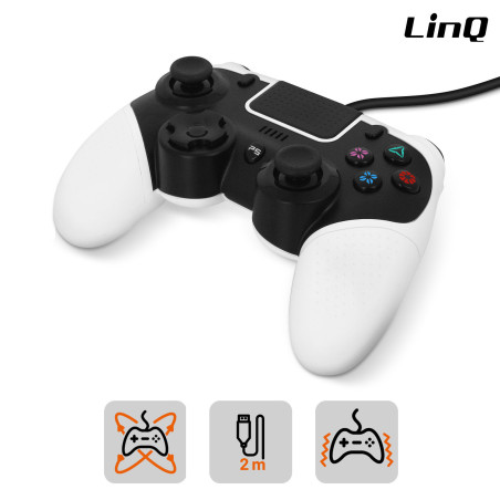 Manette Filaire USB PS4 / PC LinQ GAP424 · Smarty Paris